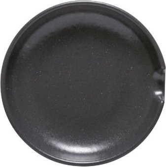 Costa Nova Löffelablage Pacifica aus Keramik, Schwarz, 16er Pack, Durchmesser: 12 cm, Höhe: 1,9 cm - Bild 1