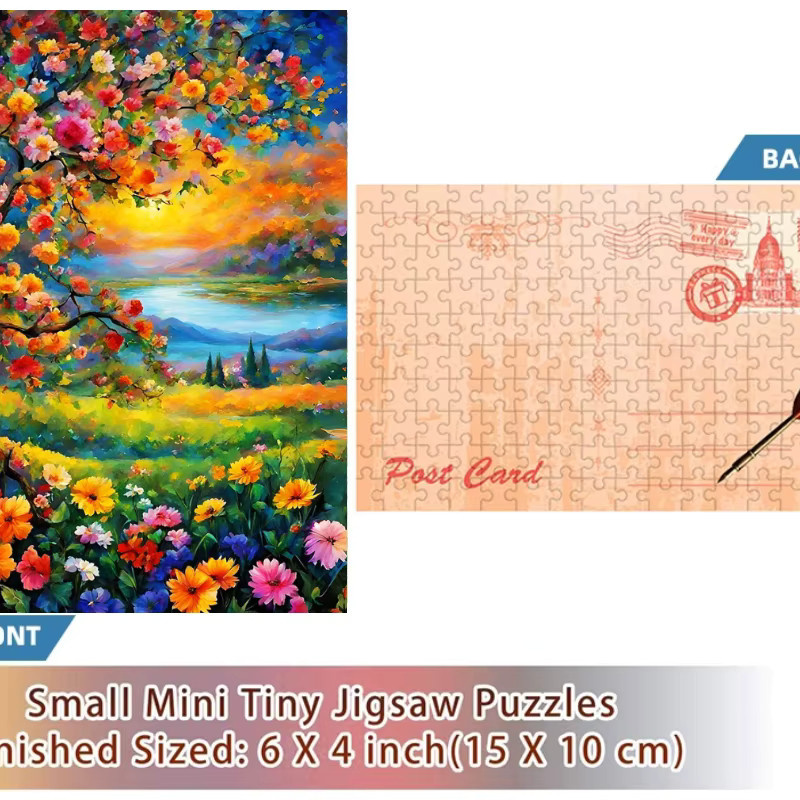 MaxRenard Mini-Reagenzglas-Blumen-Ölgemälde-Puzzle, 150 Teile, Natur - Bild 2