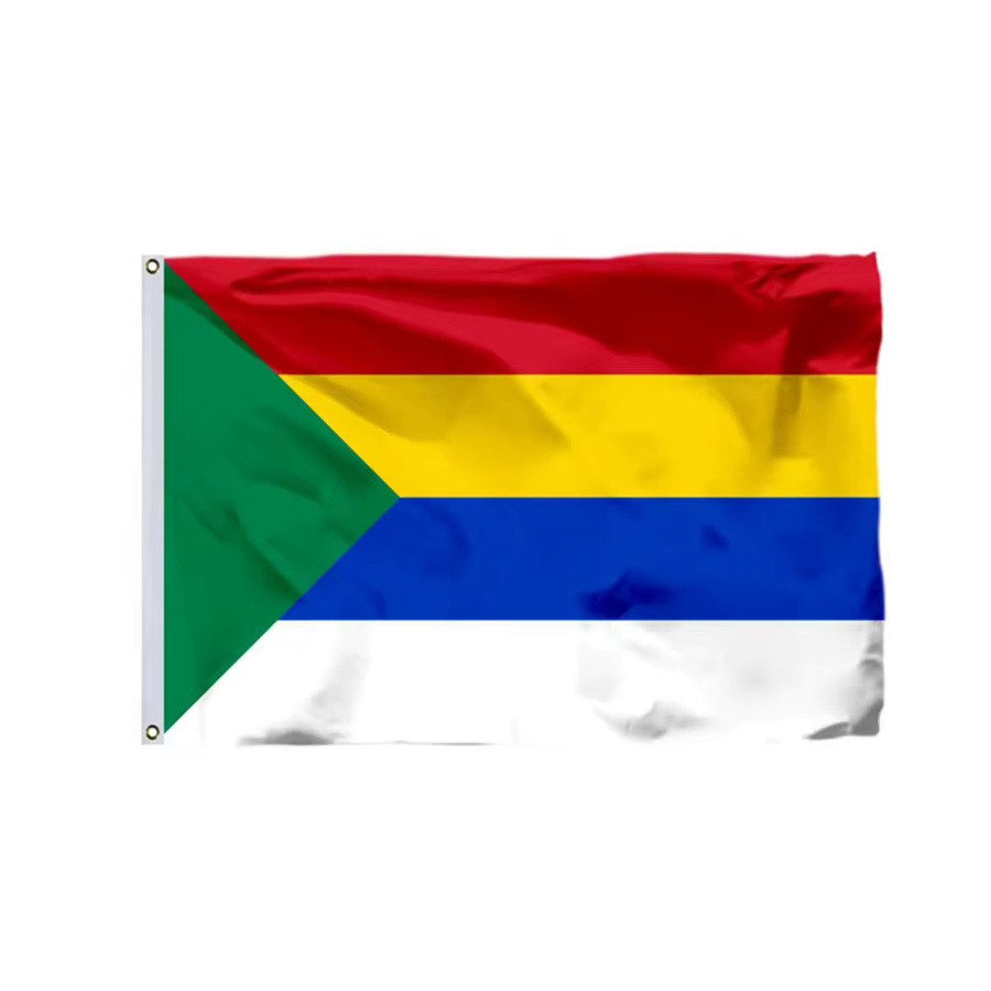 Druze-Flagge aus Polyester mit Metallösen für Außenbereich und Innendekoration, Mehrfarbig, B/H: 90 x 60 cm - Bild 2