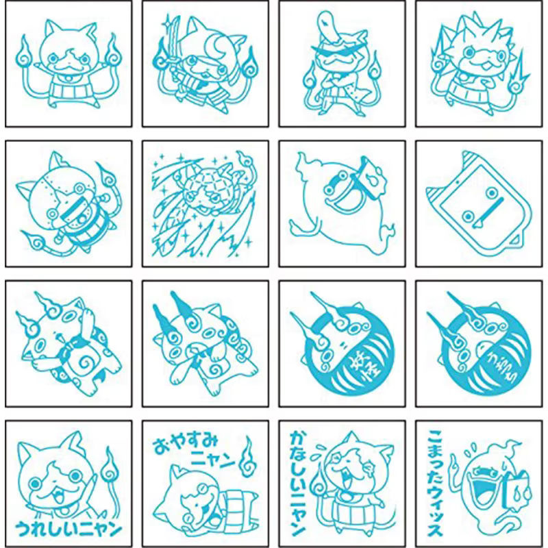 Ensky Yo-Kai-Uhr Tsuchinoko TMU-30 Jibanyan Kumkum 2er-Serie Figuren aus Kunststoff, mehrfarbig - Bild 2