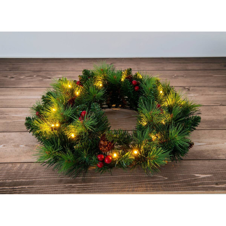 Näve Leuchten Noel LED-Dekoartikel aus Metall in Grün B/H/T: 35 x 8 x 35 cm - Bild 3