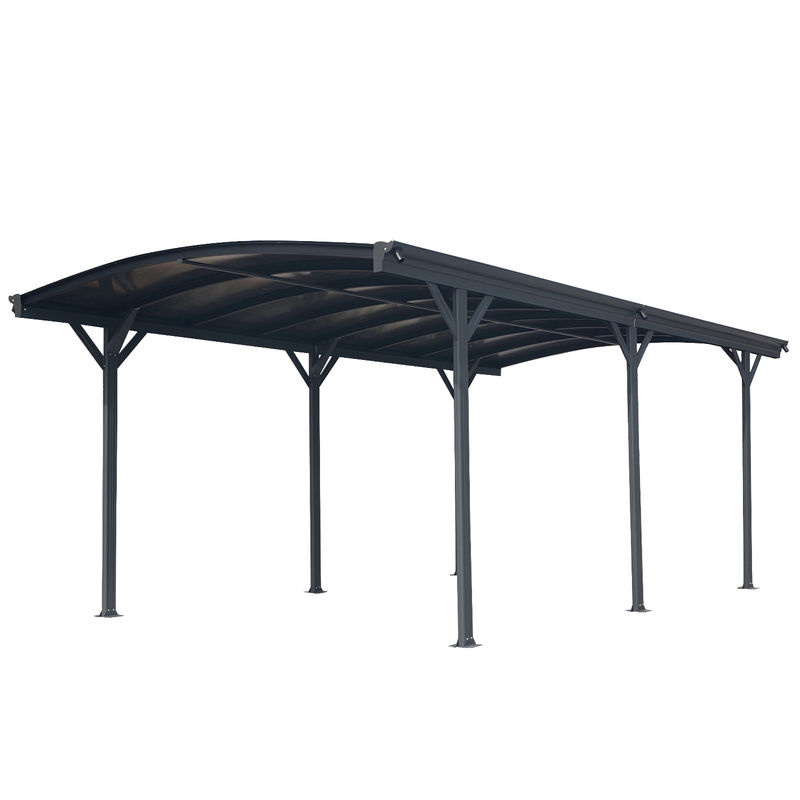 Westmann Aluminium Rundbogen-Carport Bergen anthrazit B/T/H: 505 x 300 x 220 cm - Bild 4