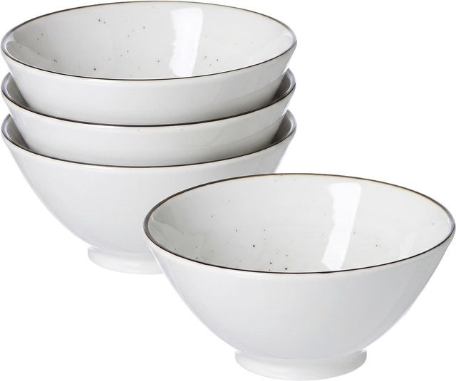 Ritzenhoff & Breker Servierschalen Cosmo aus Keramik, 4er Set, Multicolor und Weiß, Durchmesser: 17,5 cm - Bild 1