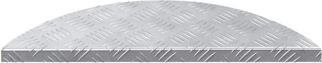 vidaXL Treppenkantenprofil Rautenscheiben aus Aluminium in Silber, 5 Stück, B: 60 cm, H: 18 cm - Bild 1