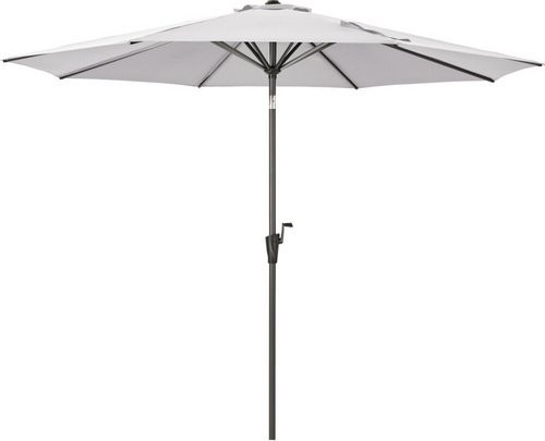 SIENA GARDEN Mittelstockschirm FAGUS Autotilt in Grau mit Durchmesser: 300 cm - Bild 1