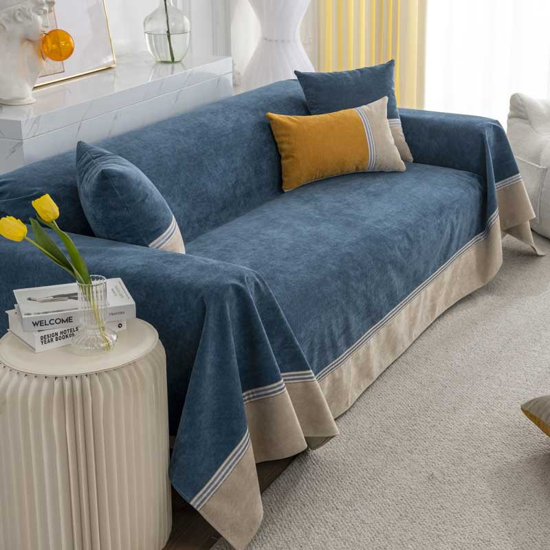 Yiran Furniture Patchwork-Sofabezug aus Polyester, wasserabweisend und waschbar, Breite: 200 cm, Tiefe: 130 cm - Bild 1
