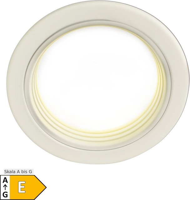 Näve LED-Deckeneinbauleuchte Point, dimmbar, Weiß, Durchmesser: 15 cm, Höhe: 8 cm - Bild 1