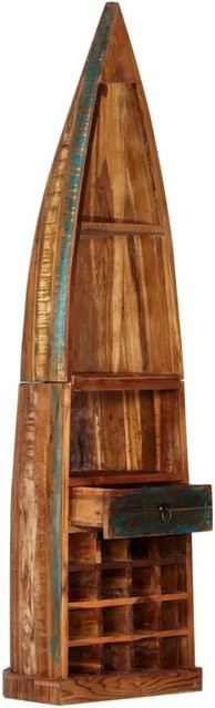 VidaXL Weinregal aus Massivholz in Braun im Vintage-Stil, B/T/H: 50 x 40 x 180 cm - Bild 1