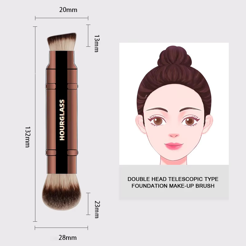 Hourglass Multifunktionaler Make-up-Pinsel 24, Doppelseitig, Unisex - Bild 3