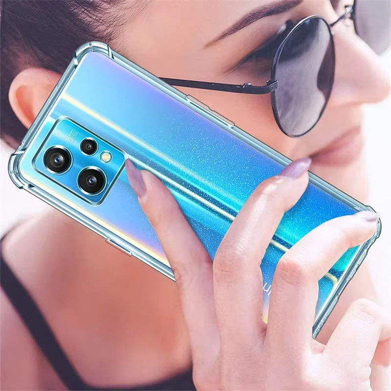 Stoßfeste und waschbare TPU-Handyhülle für Realme 9 Proplus und Narzo 50 Pro in Transparent - Bild 5