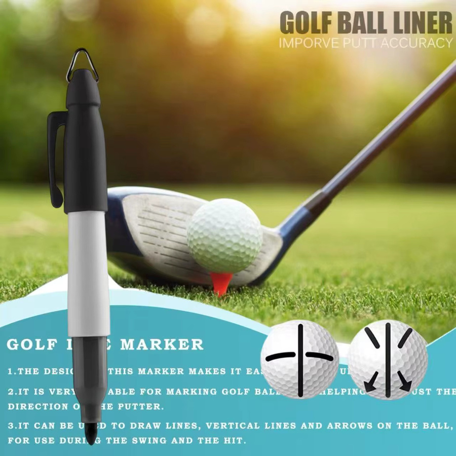 12 Stück CEESO Golf-Markierungsstifte Permanentmarker mit Eisenhaken, wasserfeste und schnelltrocknende Mini-Marker für Golfbälle und Outdoor-Einsatz - Bild 5