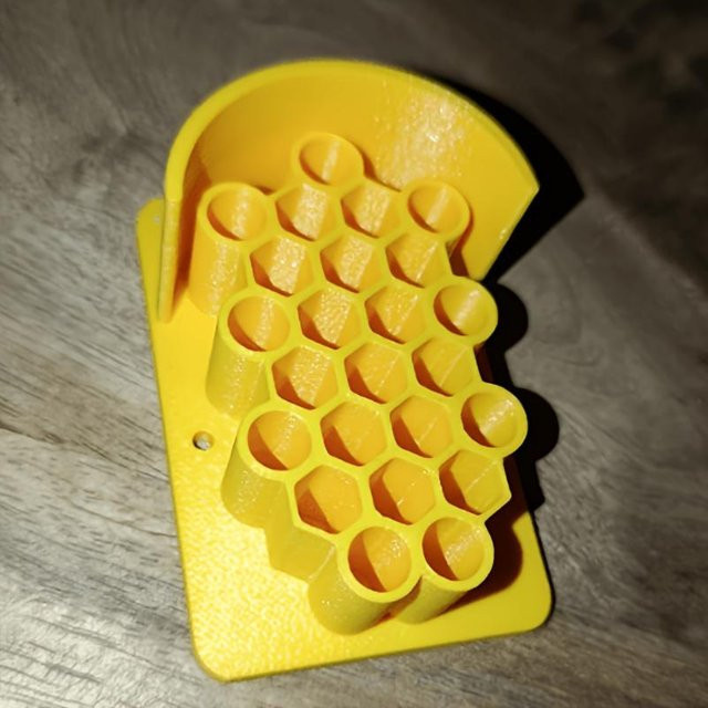 Binchi Wabenhaus Wildbienen-Nistgerät in Gelb, 3D-gedrucktes Bienenhotel für die ökologische Gartendekoration - Bild 1