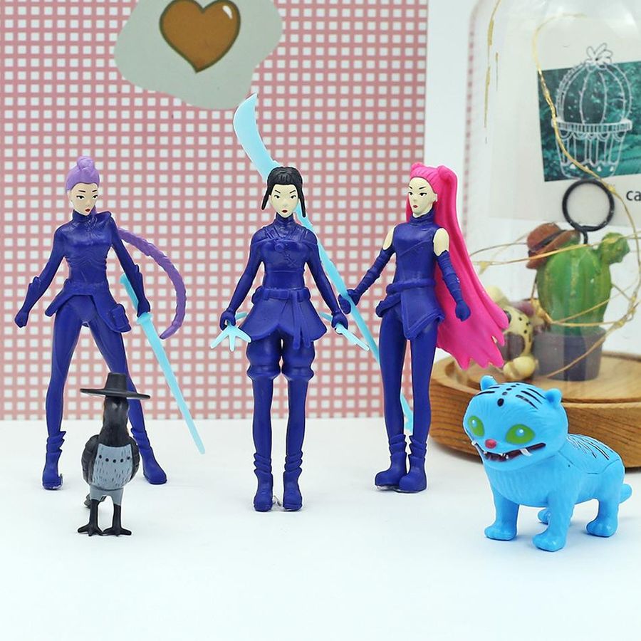 Artily Kpop Dämonenjäger Anime-Figur aus PVC in Multicolor, Höhe: 12 cm, Breite: 12 cm, Tiefe: 12 cm - Bild 2