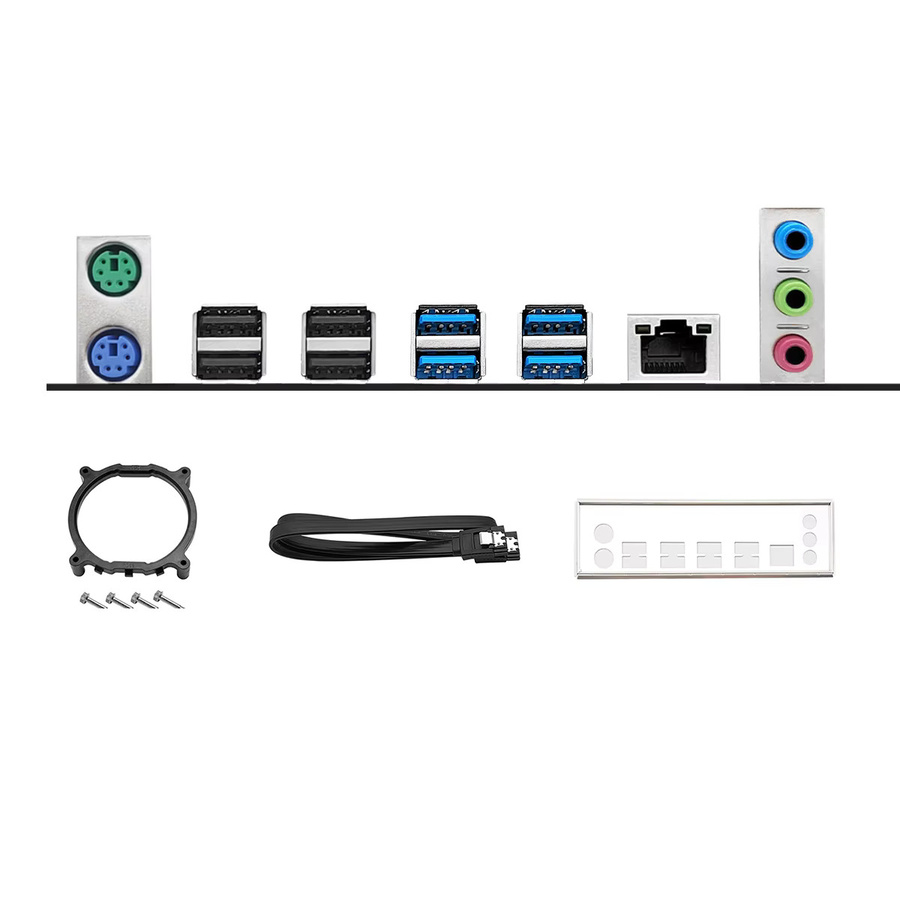 MACHINIST B9 X99 Motherboard Bundle mit Intel LGA2011-3 Xeon E5 2630 V4 CPU, unterstützt ECC und Desktop-Speicher sowie NVMe M.2 und SATA, Schwarz - Bild 5