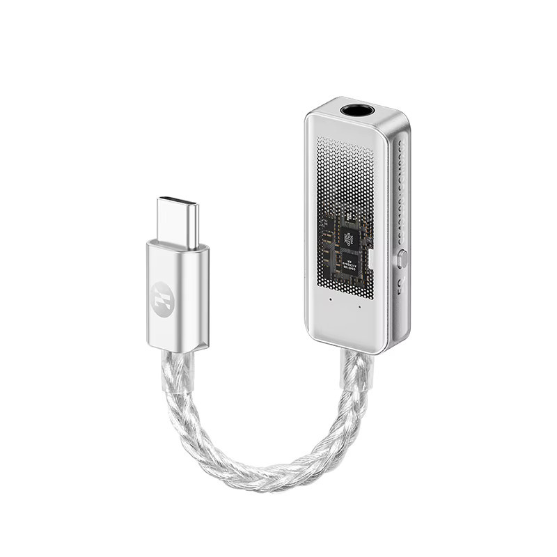 JCALLY JM98MAX USB-C auf 3,5mm Digitaler Audio-Dekodierungs-Kopfhörerverstärker mit Dual DAC CS43198 und SGM8262 OPAMP in Silber - Bild 6
