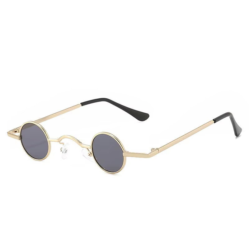 BMAD Sonnenbrille, Unisex, Vollrand, Rund, Metall, Gold - Bild 2