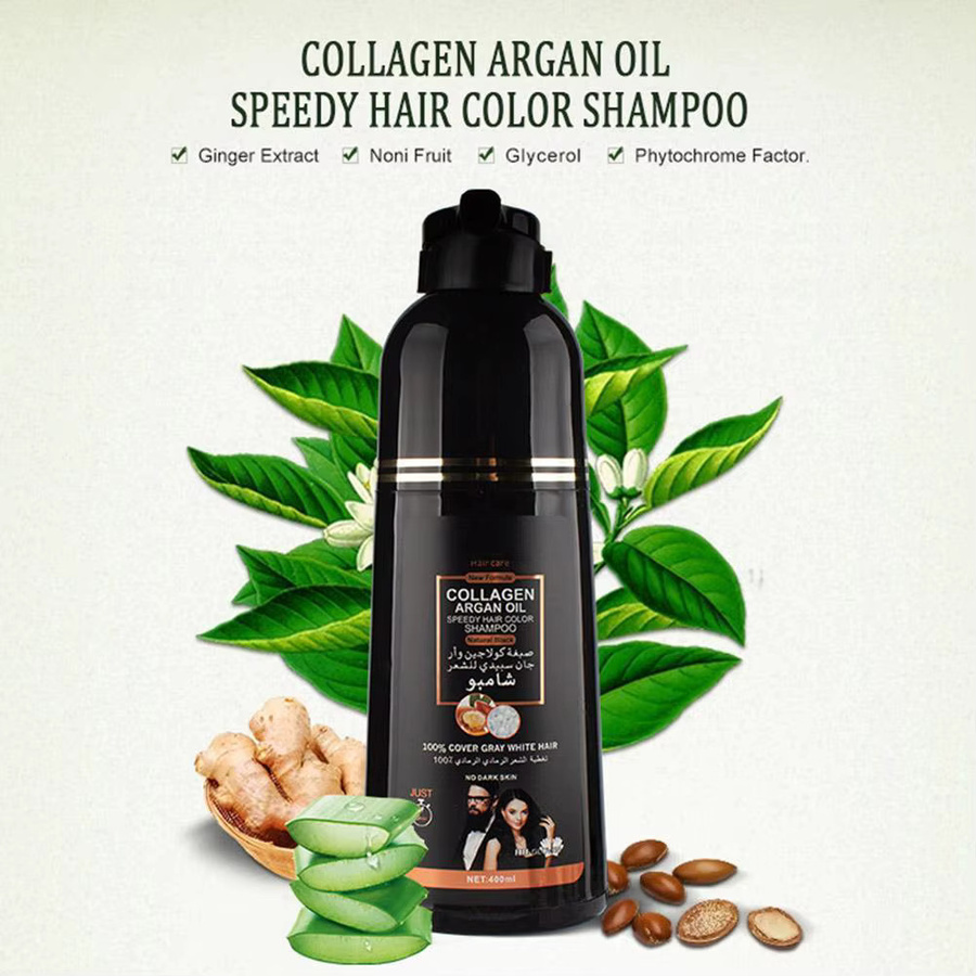 3-in-1 Kollagen Arganöl Shampoo, 400 ml, für graues Haar, Unisex - Bild 5