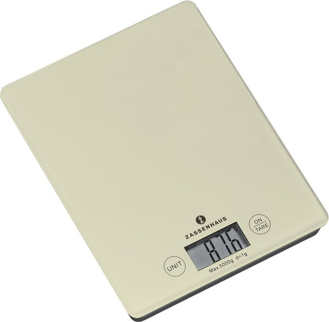 Zassenhaus Digitalwaage BALANCE in Beige mit Digitalanzeige - Bild 1
