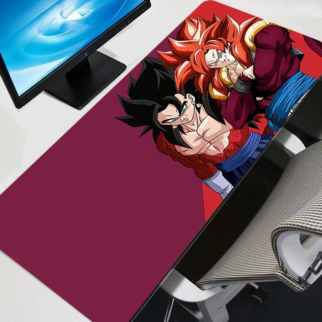 Bandai Mauspad Dragon Ball Vegeta und Goku Anime Schreibtischunterlage Multicolor - Bild 1