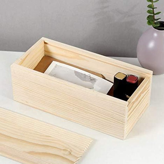 LEENKEA Holz-Aufbewahrungsbox in Braun als Erinnerungsbox und Taufbox - Bild 1