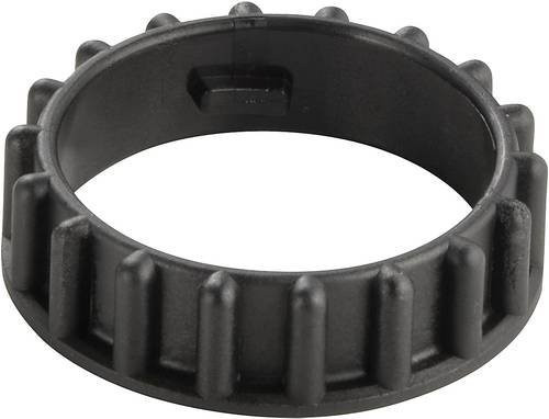 TE Connectivity 965687-1 Befestigungsmutter für Rundsteckverbinder Serie DIN 72585, Schwarz - Bild 1