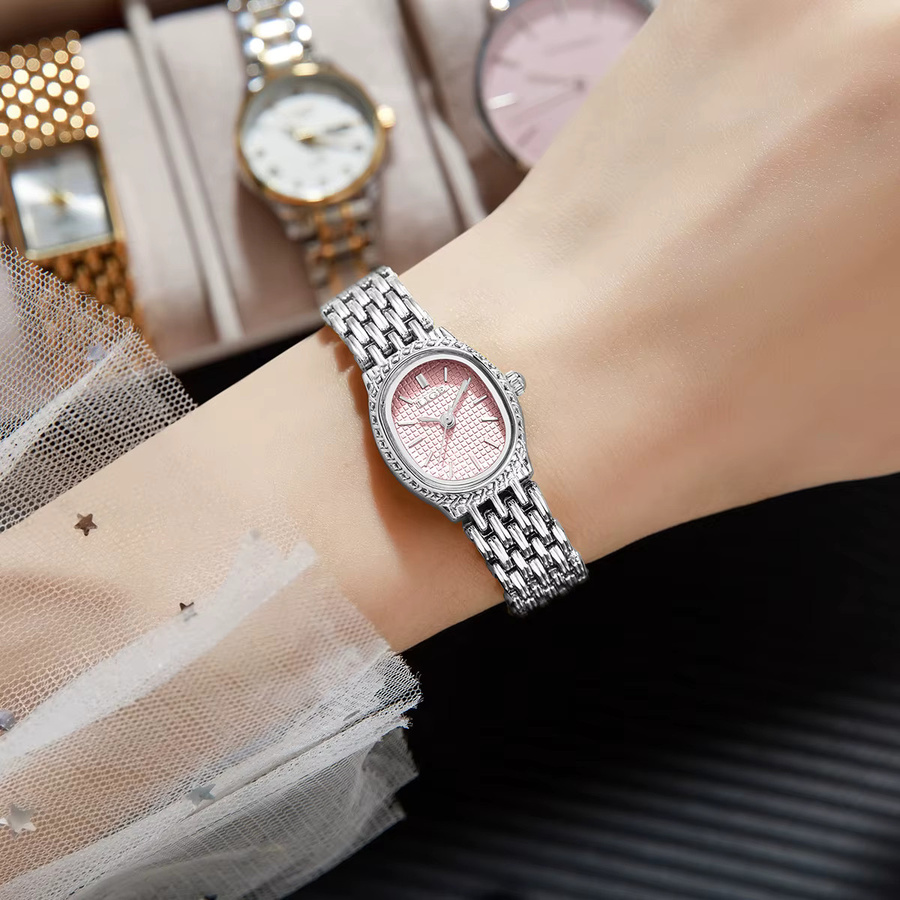 LIGE Armbanduhr Quarz, Edelstahl, Silber, Kautschuk, Damen - Bild 3