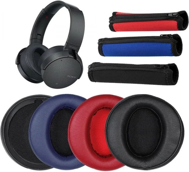 Sony Ersatz Ohrpolster und Stirnband Set aus Schaumstoff für MDR-XB950BT XB950B1 XB950N1 Headset - Bild 1