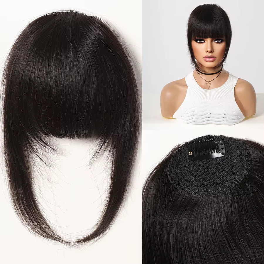 HAIRCUBE Clip-in-Haarverlängerungen Echthaar-Pony, Damen - Bild 6