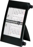 rido/idé Tischkalender 2027 Monatskalender Schwarz-Rot - Bild 1
