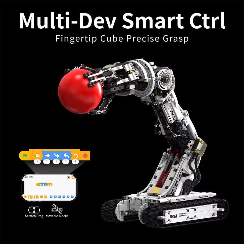 FINGERROCK Programmierbarer Roboterarm, Baukasten, Weltraum, 1512 Teile, ab 8 Jahren - Bild 3
