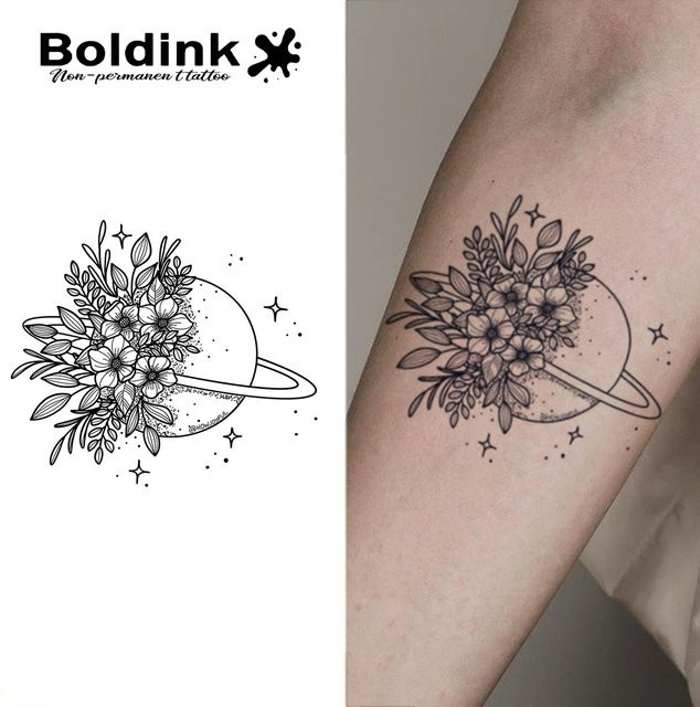 Boldink Flower Planet Juice Tattoo-Aufkleber - Bild 1