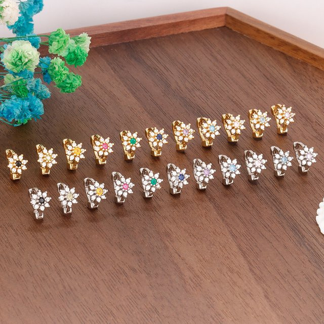 Maodane Creolen Edelstahl, Gold, Zirkonia, Damen - Bild 1