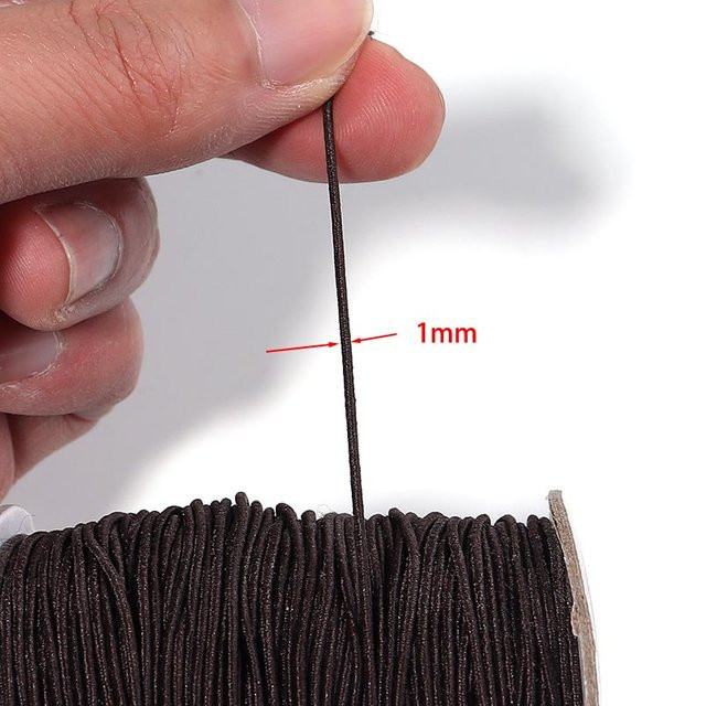 SAUVOO Gummibänder, 1mm, Schwarz, Unisex - Bild 1