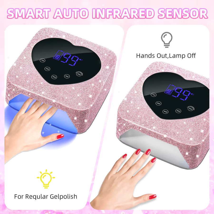 DianaBeauty UV-LED-Nagellampe, 30 LEDs, kabellos, Touchscreen - Bild 3