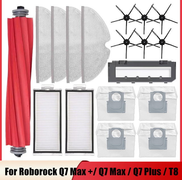 Roborock Zubehör-Set für Q7, Q7 Max und Q7 Max Plus mit Hauptseitenbürste, Filter und Reinigungsbürste - Bild 1