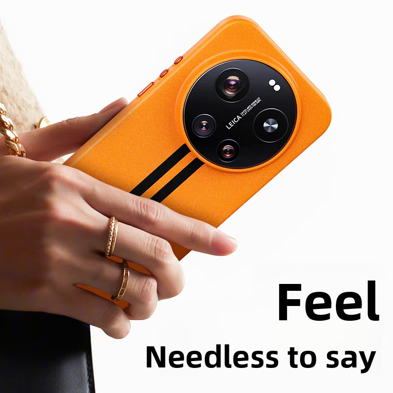 Xiaomi Schutzhülle für Mi 17 Ultra und Mi 17 Pro Max mit magnetischem MagSafe Design aus matter PC-Hülle in Grau und Orange - Bild 6