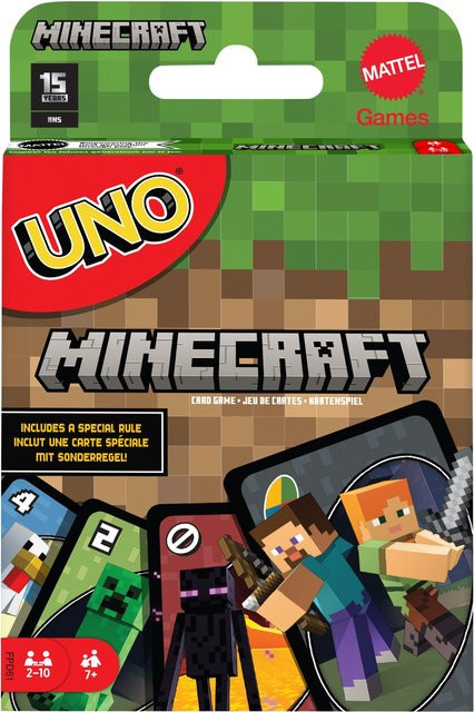 Mattel UNO Minecraft Kartenspiel ab 7 Jahren - Bild 1