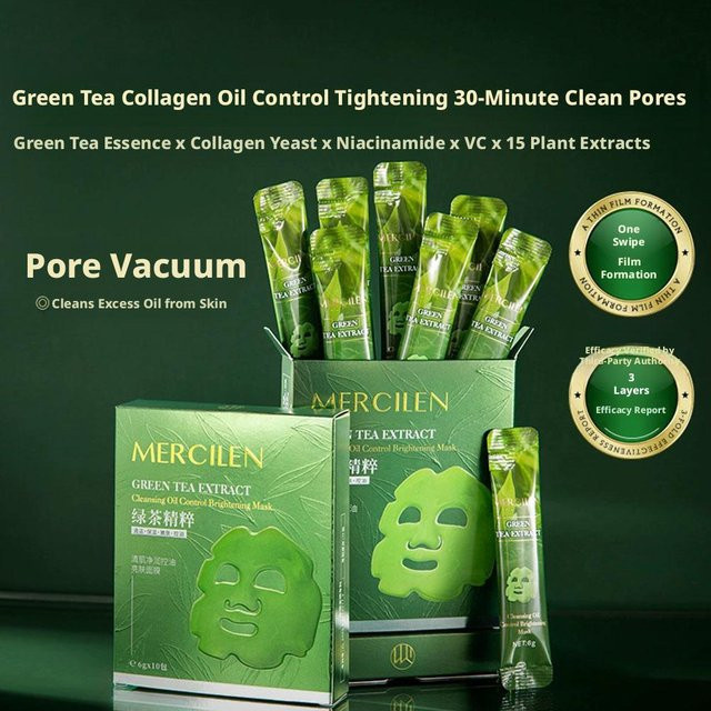 Mercilen Green Tea Peel-Off-Gesichtsmaske, Unisex - Bild 1