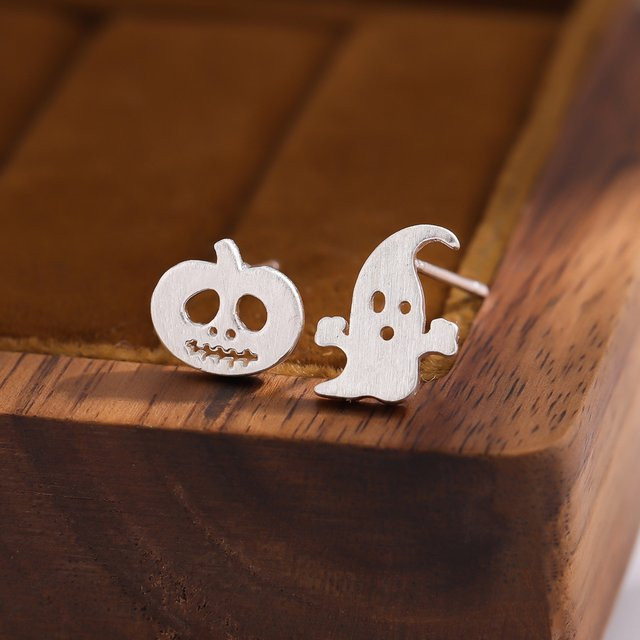 GaGa-Duck Ohrstecker 925 Silber, Halloween, Geisterkopf - Bild 1
