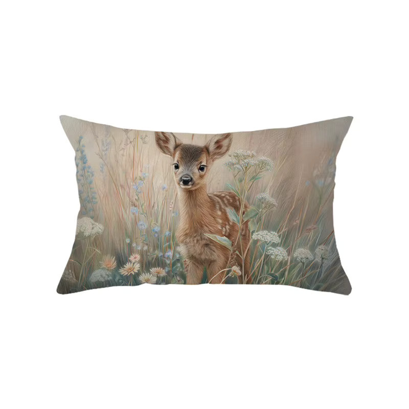 VIKAMA Oster Kissen-Set mit Tiermotiv und floralem Design, mehrfarbig, rechteckig - Bild 3