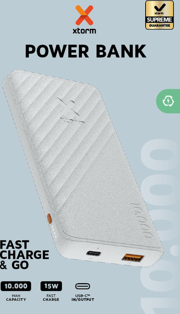 Xtorm Go2 Powerbank 10.000mAh mit 15W Fast Charge in Weiß - Bild 1