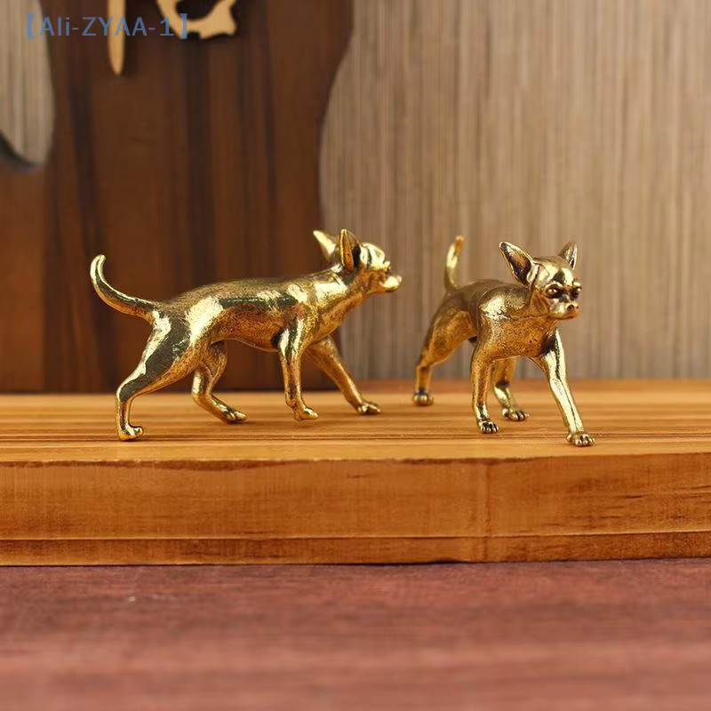 JETTING Messingornament Haarlos Hund in Gold als Tischdekoration - Bild 2
