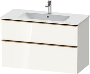 Duravit Waschtischunterschrank D-Neo in Weiß, Wandhängend, B: 101 cm, T: 46,2 cm, H: 62,5 cm - Bild 1