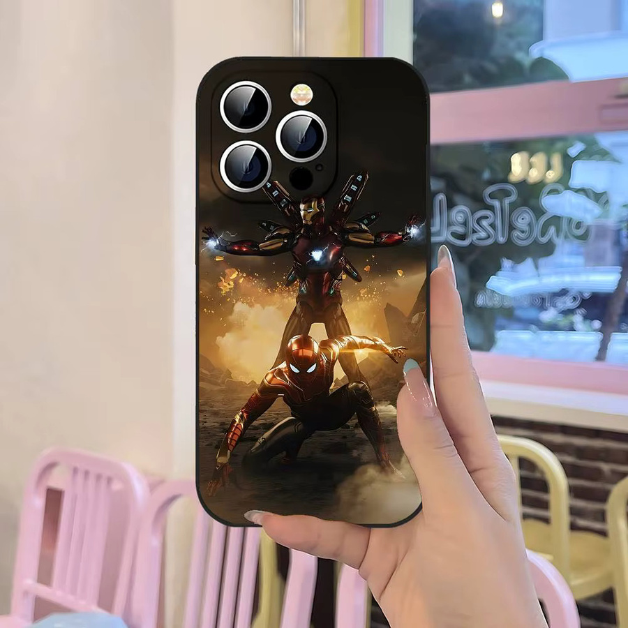 I-iron M-man Handyhülle in Schwarz passend für iPhone 17 16 15 14 13 11 Pro Max Plus X Xr Xs Max 13 Mini - Bild 5