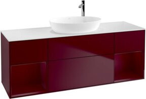 V&B Waschtischunterschrank Finion in Weiß, lackiert, Breite: 160 cm, Höhe: 50,1 cm, Tiefe: 50,1 cm - Bild 1