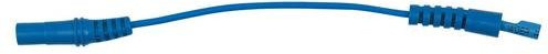 KS Tools Verbindungskabel mit 4mm Eingangsbuchse auf 4mm runde Prüfadapterbuchse in Blau - Bild 1