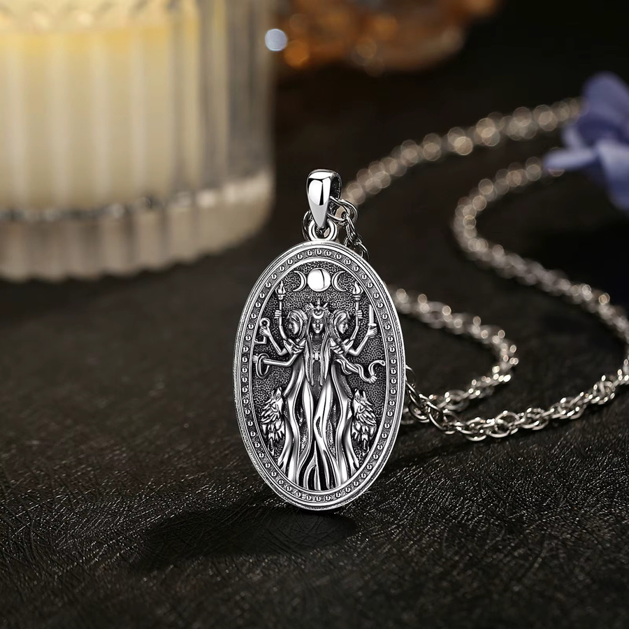 Eudora Halskette, 925 Silber, Amulett-Anhänger, Unisex - Bild 2
