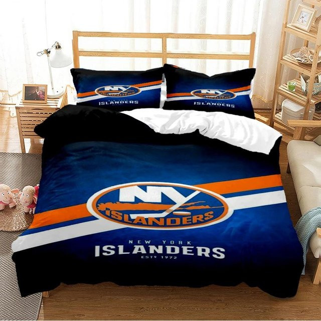 Binchi Outdoor Product Eishockey Bettwäscheset mit Cartoon-Design aus Mikrofaser, B/H: 140 x 210 cm, Mehrfarbig - Bild 1