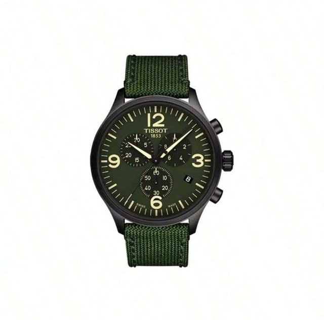 Ideal Standard Armbanduhr Quarz, Edelstahl, Grün, Herren - Bild 1