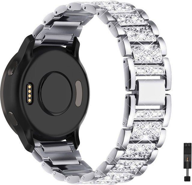 DAINU Uhrenarmband Edelstahl, Silber, Diamant, Kristall, Damen - Bild 1